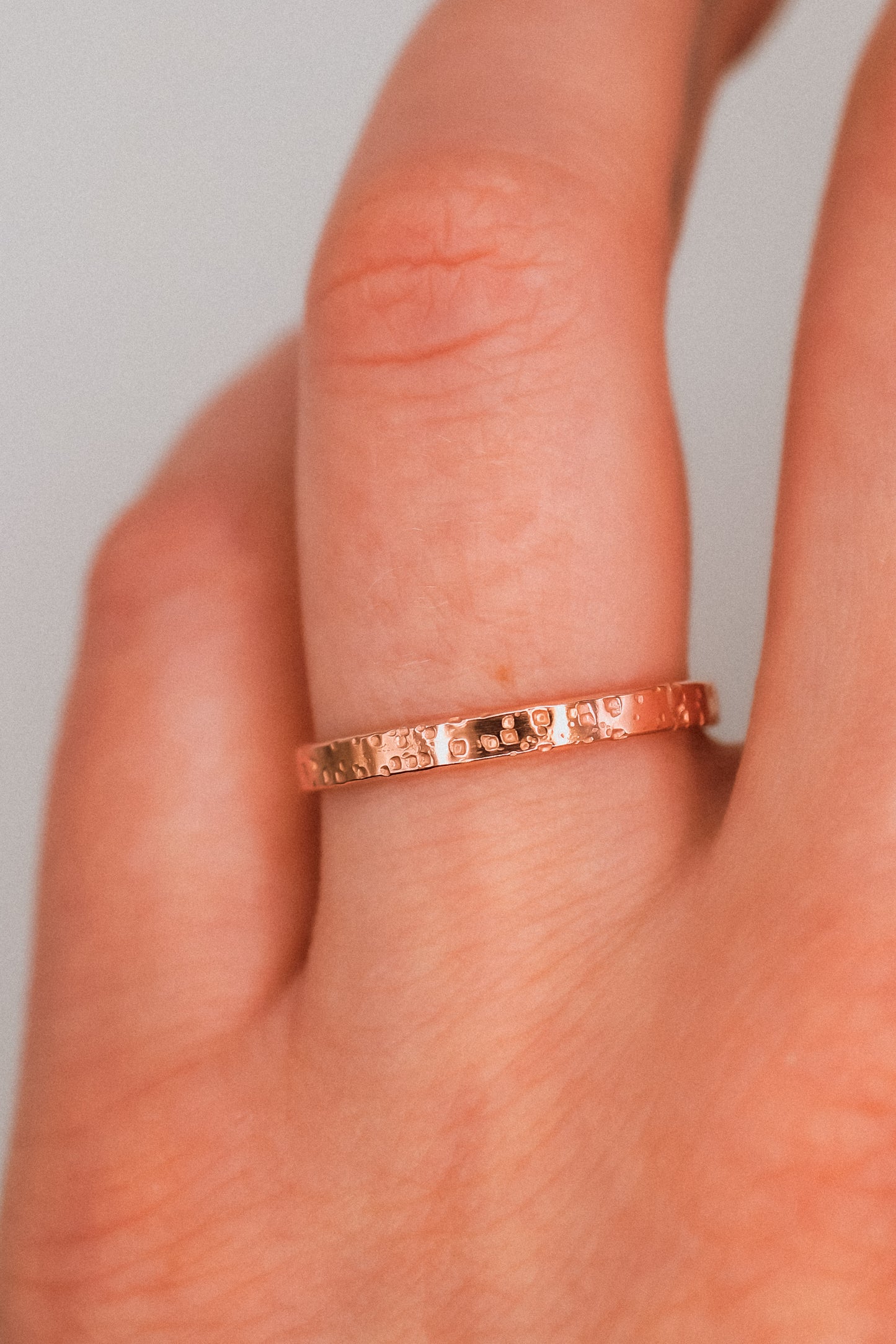 Speckled Band, 14K Rose Gold Fill