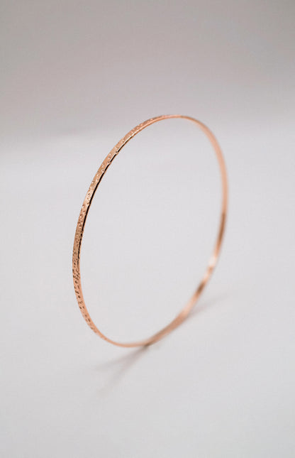 Speckled Bangle Bracelet, Gold Fill, Rose Gold Fill or Sterling Silver
