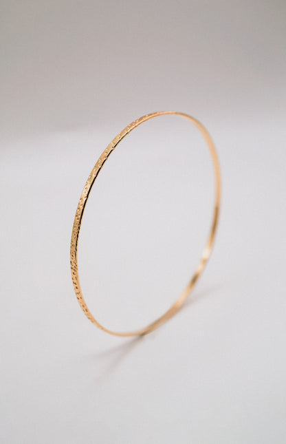 Speckled Bangle Bracelet, Gold Fill, Rose Gold Fill or Sterling Silver