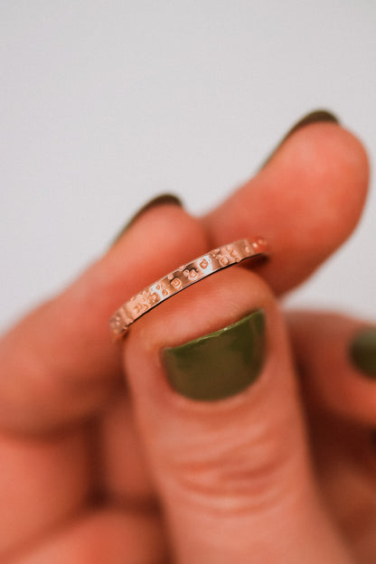 Speckled Band, 14K Rose Gold Fill