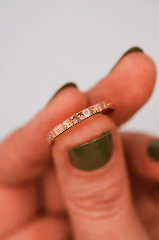 Speckled Band, 14K Rose Gold Fill