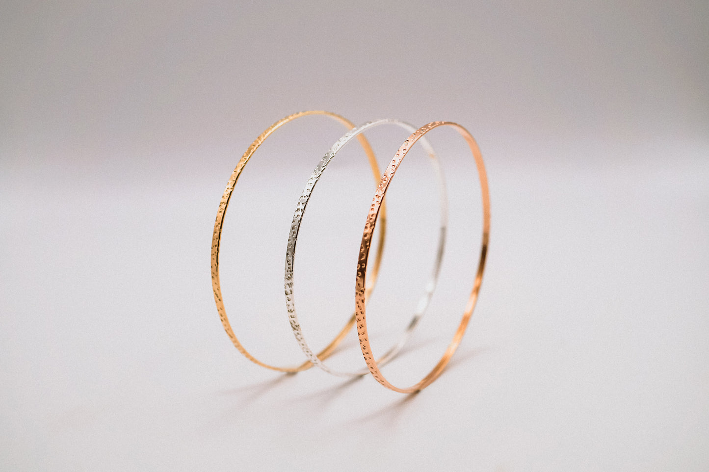 Speckled Bangle Bracelet, Gold Fill, Rose Gold Fill or Sterling Silver