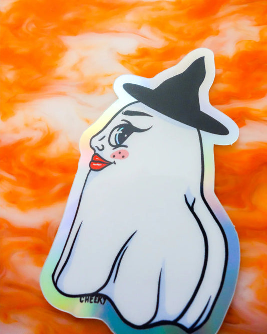 Holo Ghost Vinyl Sticker