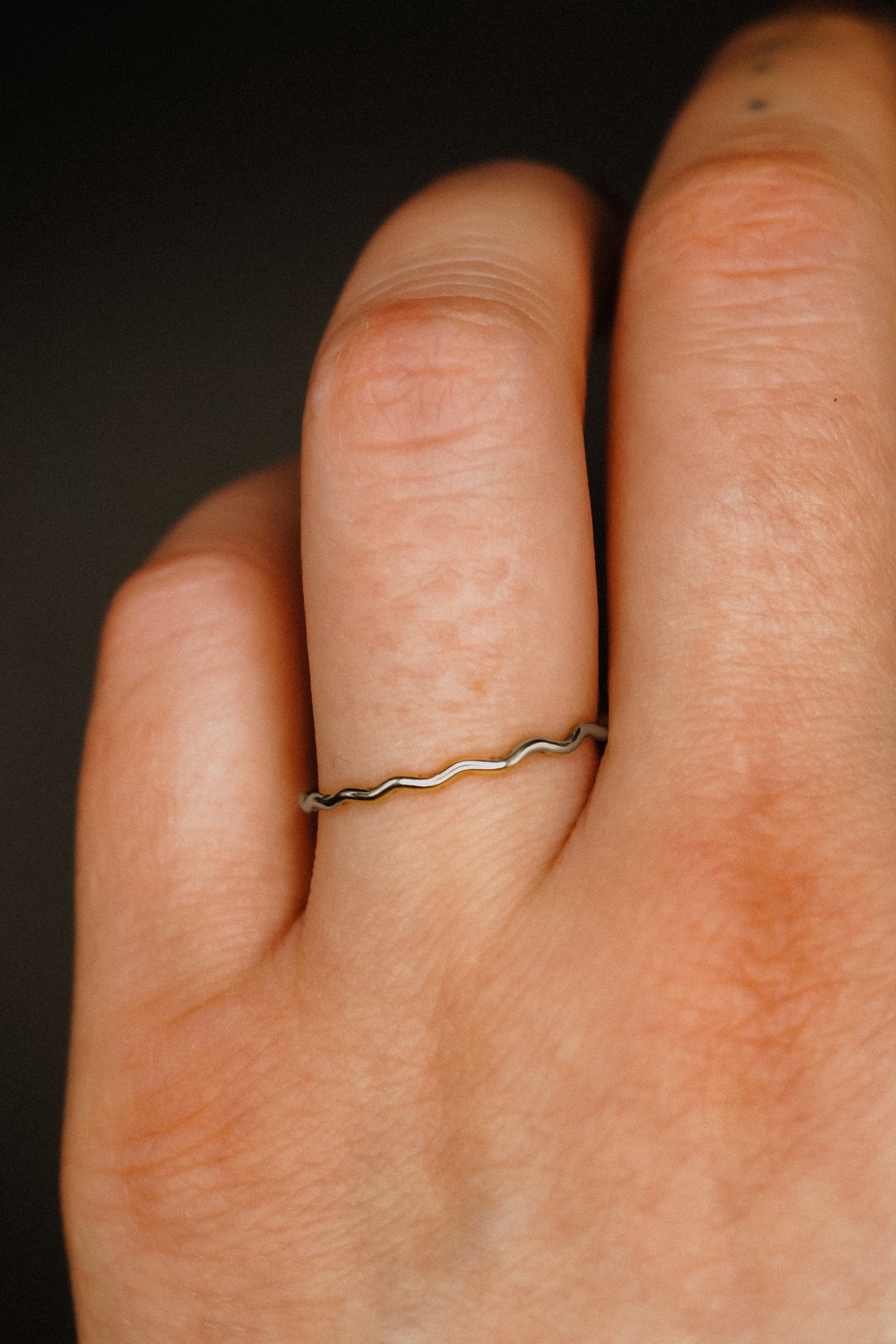 Squiggle Ring, Sterling Silver