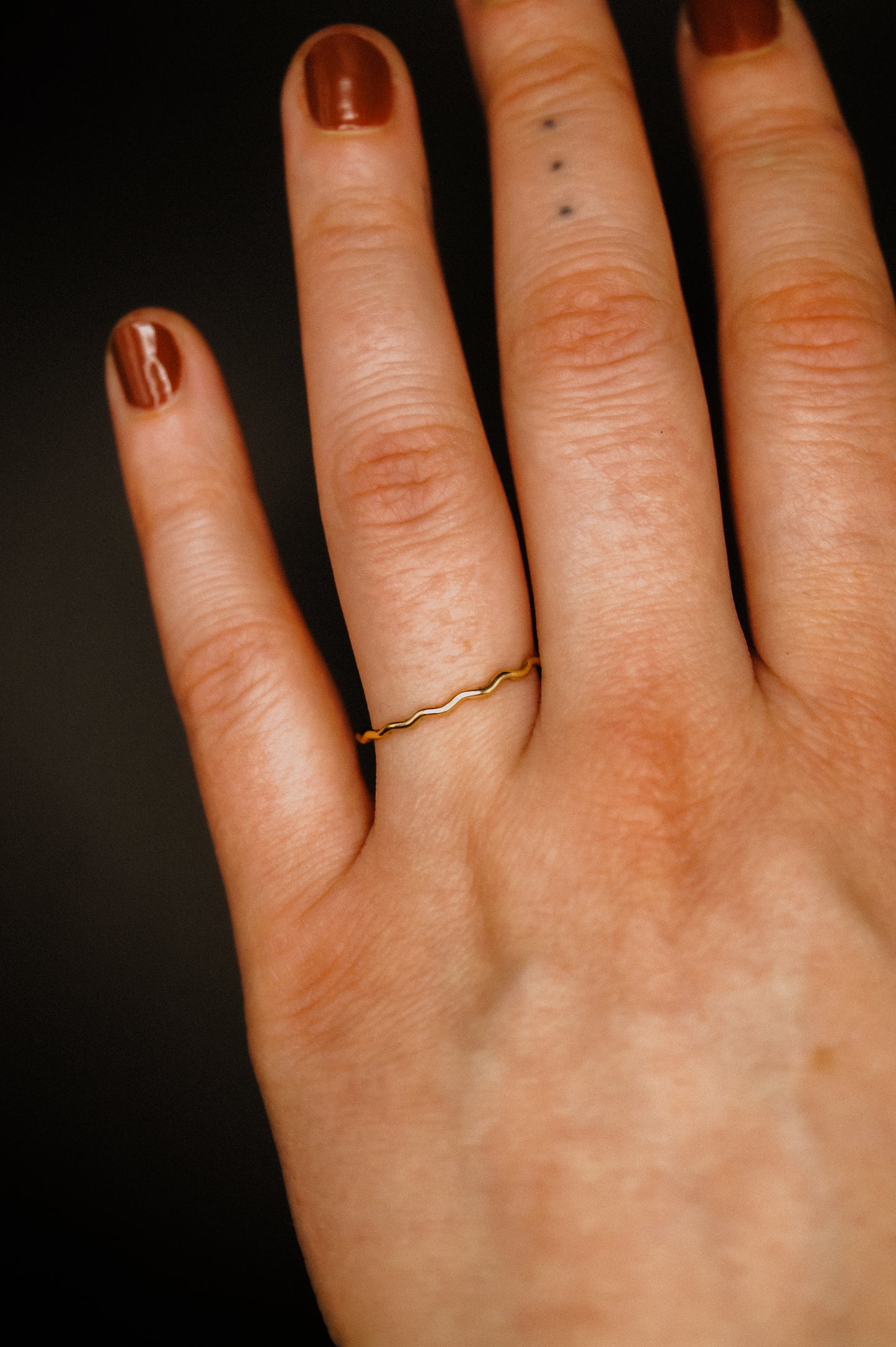 Squiggle Ring, 14K Gold Fill