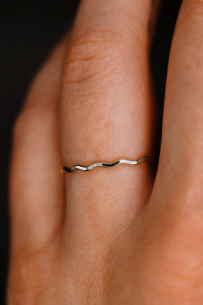Squiggle Ring, Sterling Silver