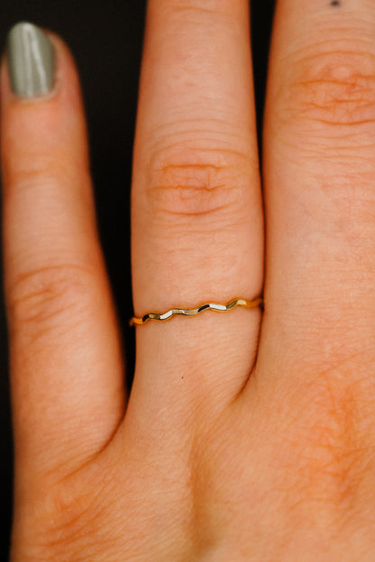 Squiggle Ring, 14K Gold Fill