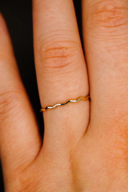 Squiggle Ring, 14K Gold Fill