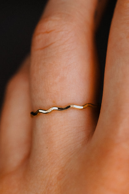 Squiggle Ring, 14K Gold Fill