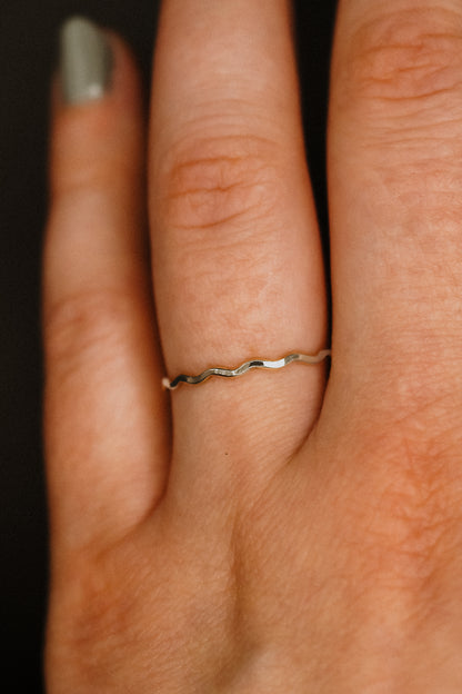 Squiggle Ring, Sterling Silver