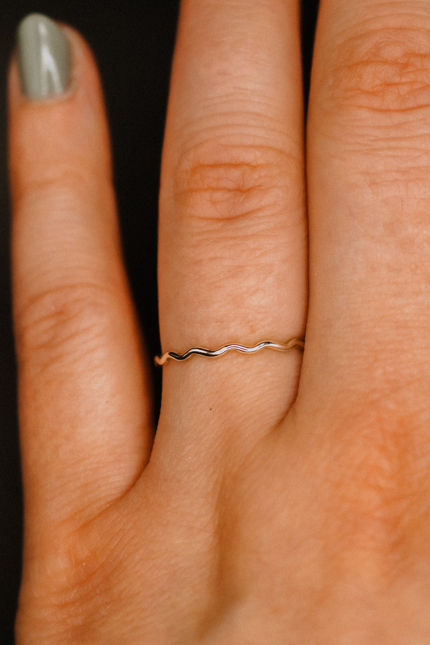 Squiggle Ring, Sterling Silver
