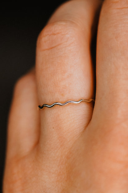 Squiggle Ring, Sterling Silver