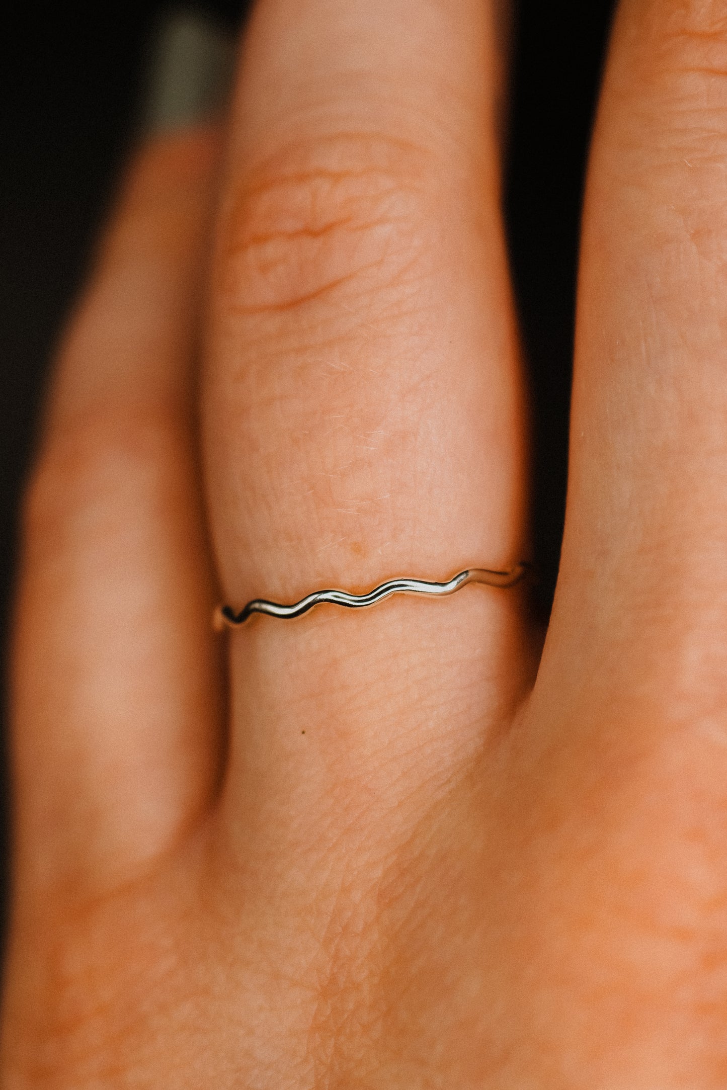 Squiggle Ring, Sterling Silver