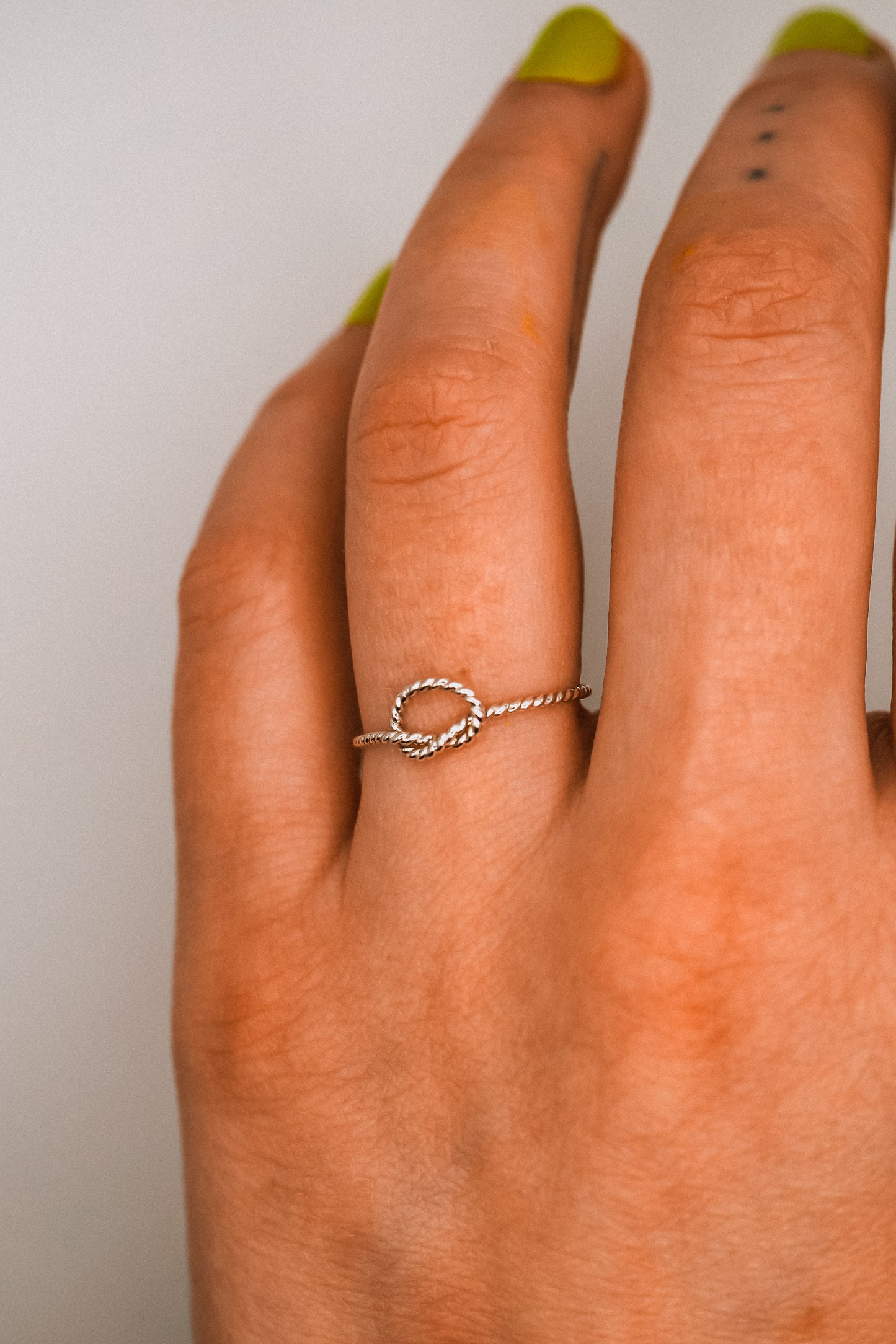 Twist Open Knot Ring,  Sterling Silver