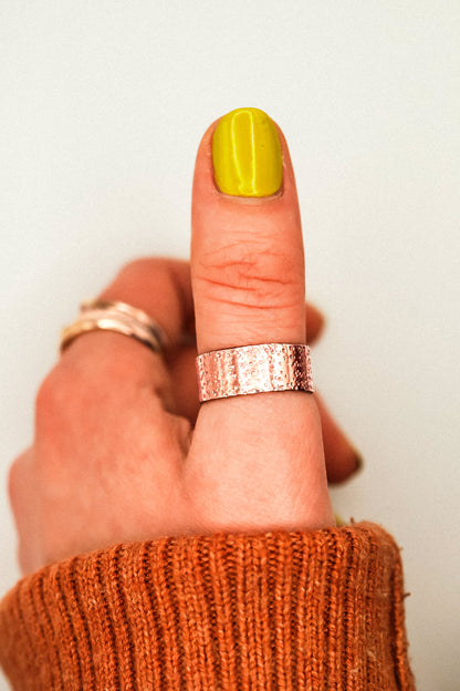 Wide Band, 14K Rose Gold Fill