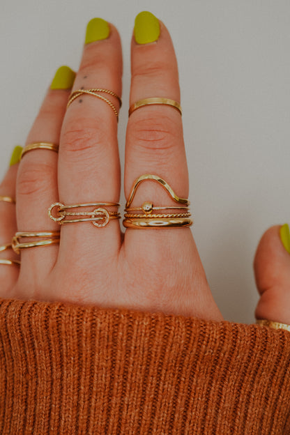 Arc Ring, 14K Gold Fill