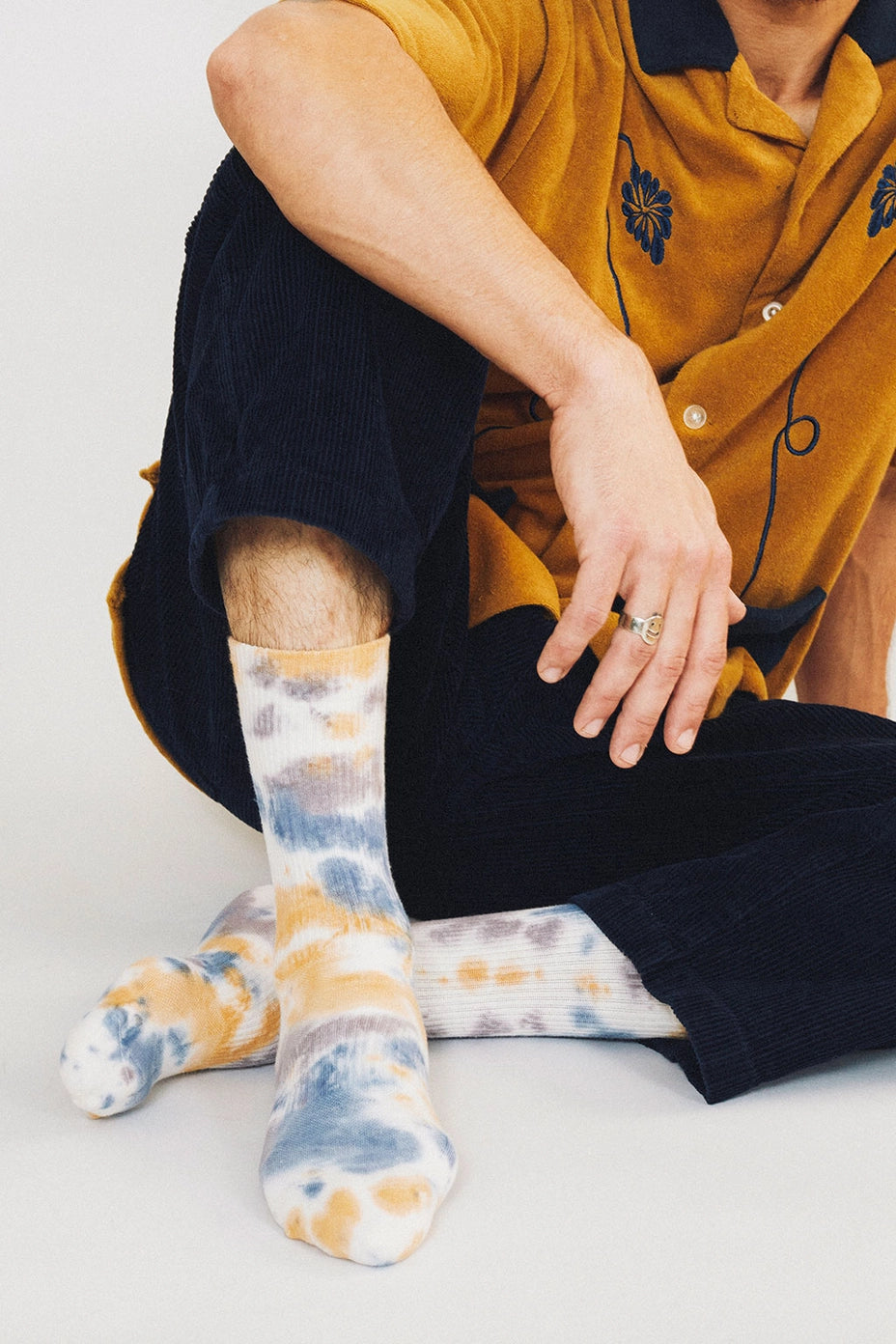 Men's Trippy Tie Dye Crew Socks