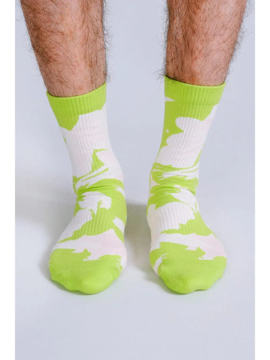 Men's Neon Tropics Crew Socks