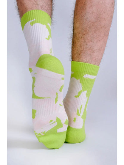 Men's Neon Tropics Crew Socks