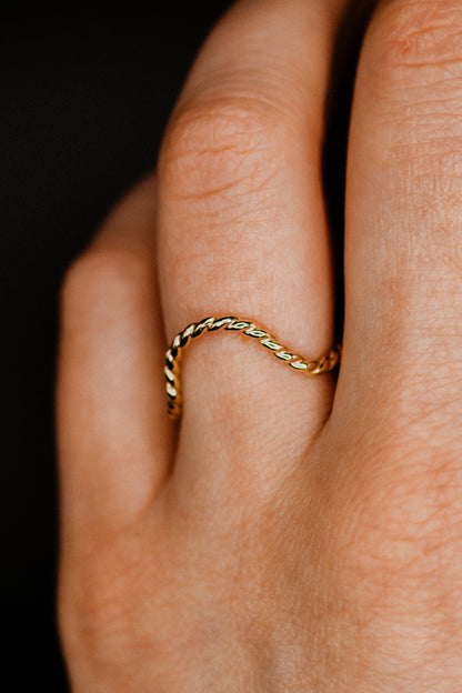 Twist Arc Ring, 14K Gold Fill