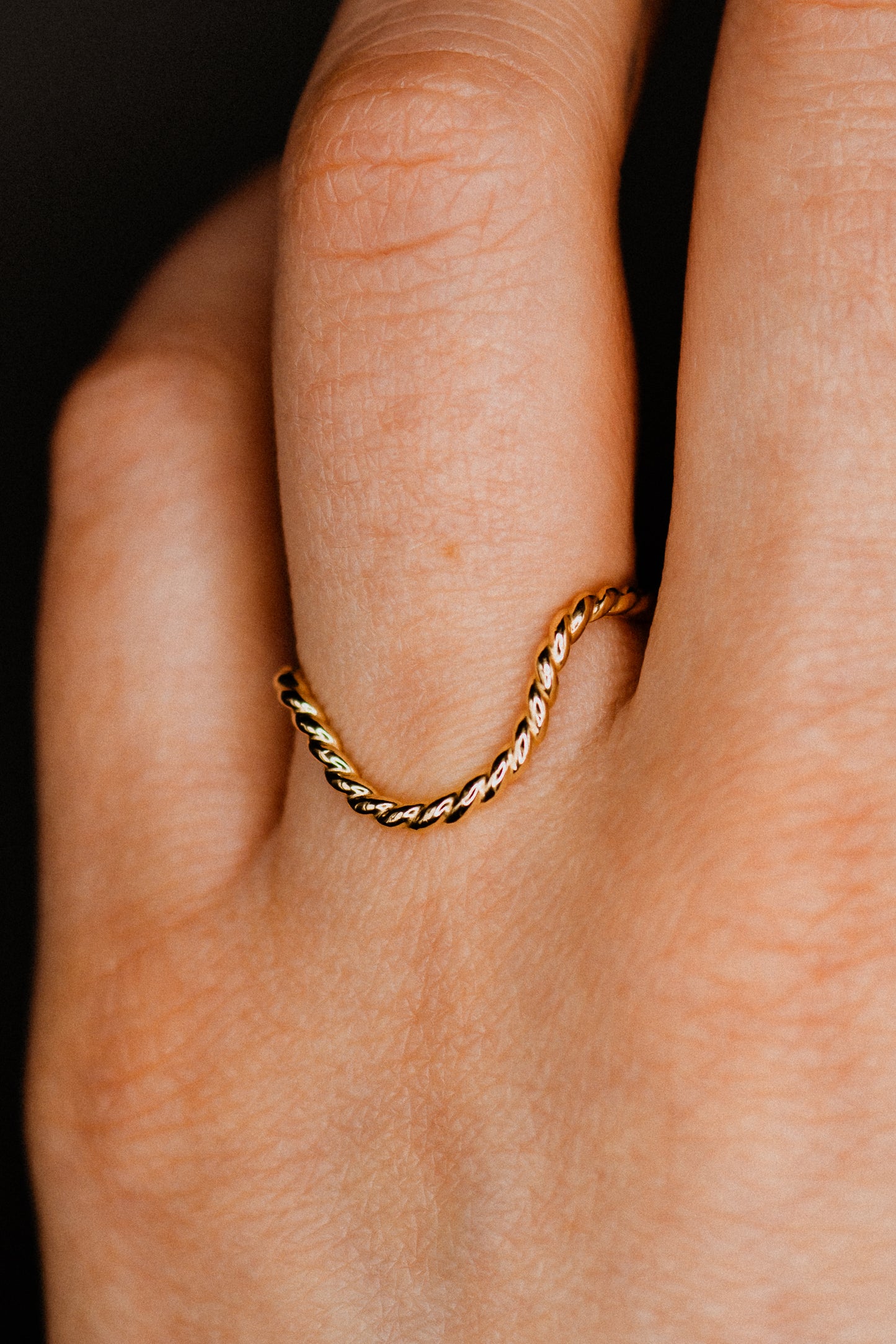 Twist Arc Ring, 14K Gold Fill