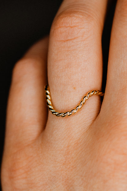 Twist Arc Ring, 14K Gold Fill
