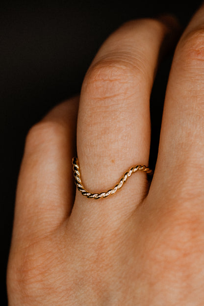 Twist Arc Ring, 14K Gold Fill