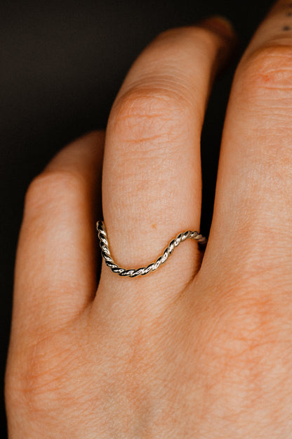 Twist Arc Ring, Sterling Silver