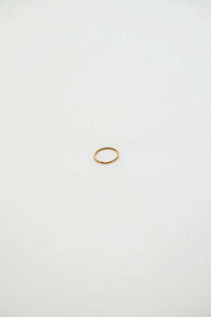 Twist Huggie Hoop Earring in Solid 14K Gold