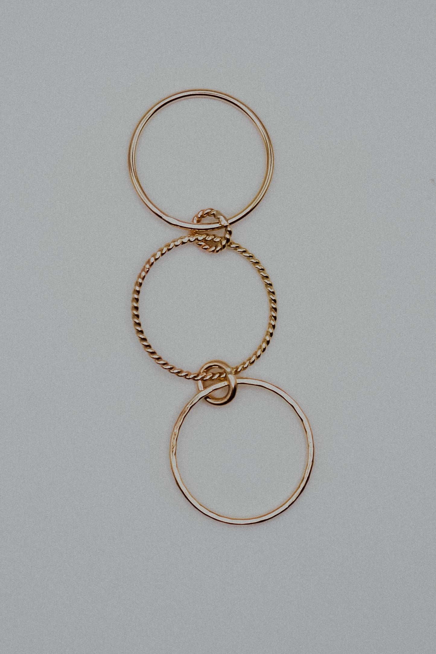 Twist Ladder Link Ring, 14K Gold Fill