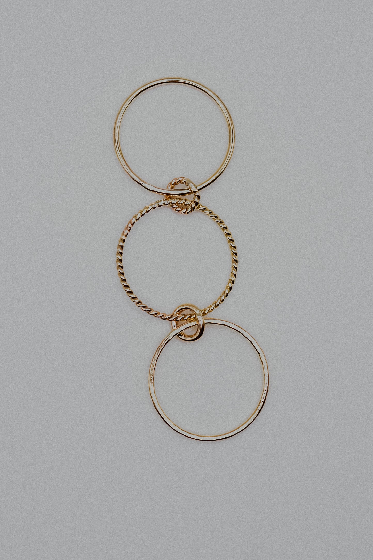 Twist Ladder Link Ring, 14K Gold Fill