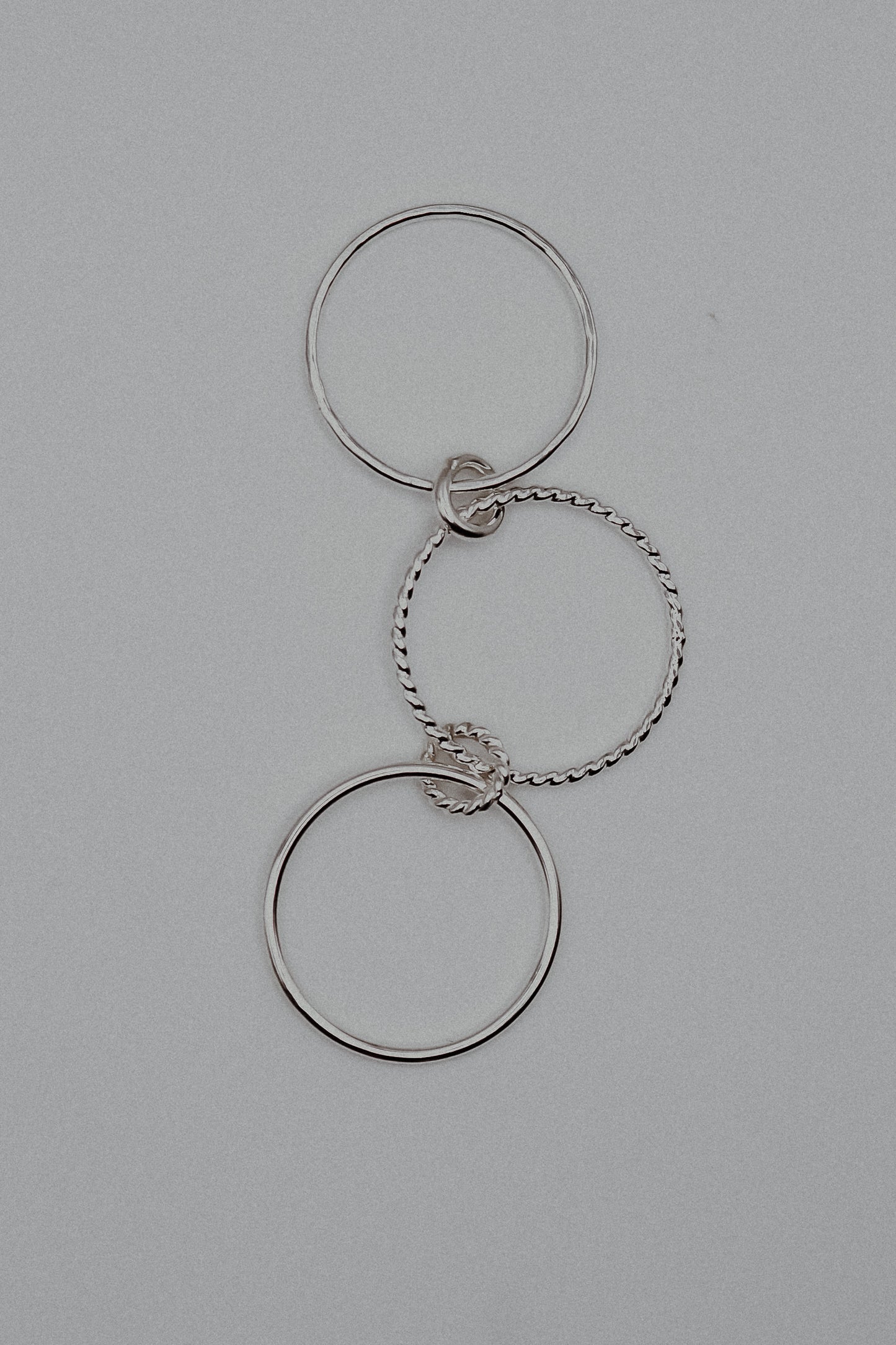 Twist Ladder Link Ring, Sterling Silver