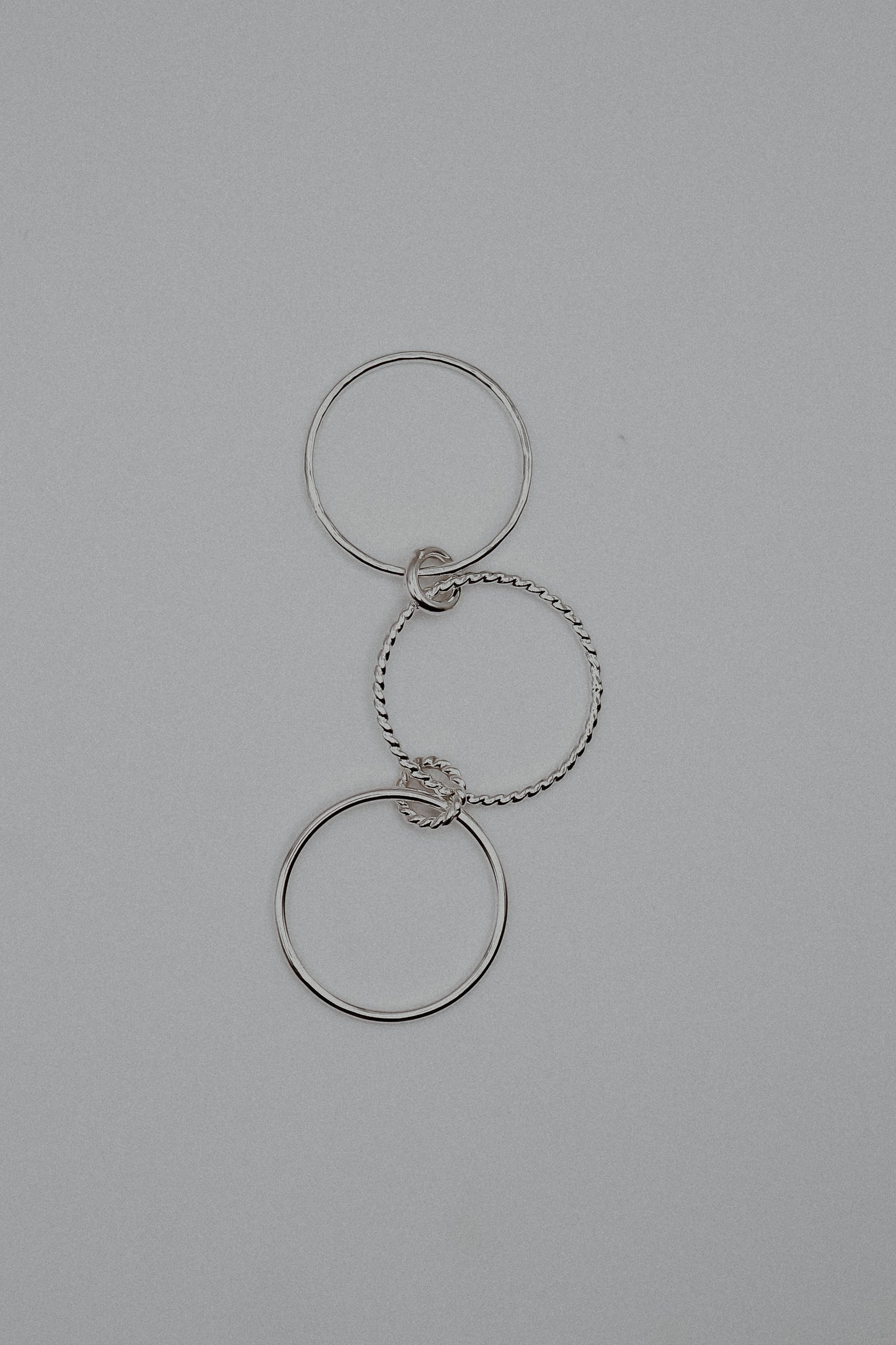 Twist Ladder Link Ring, Sterling Silver