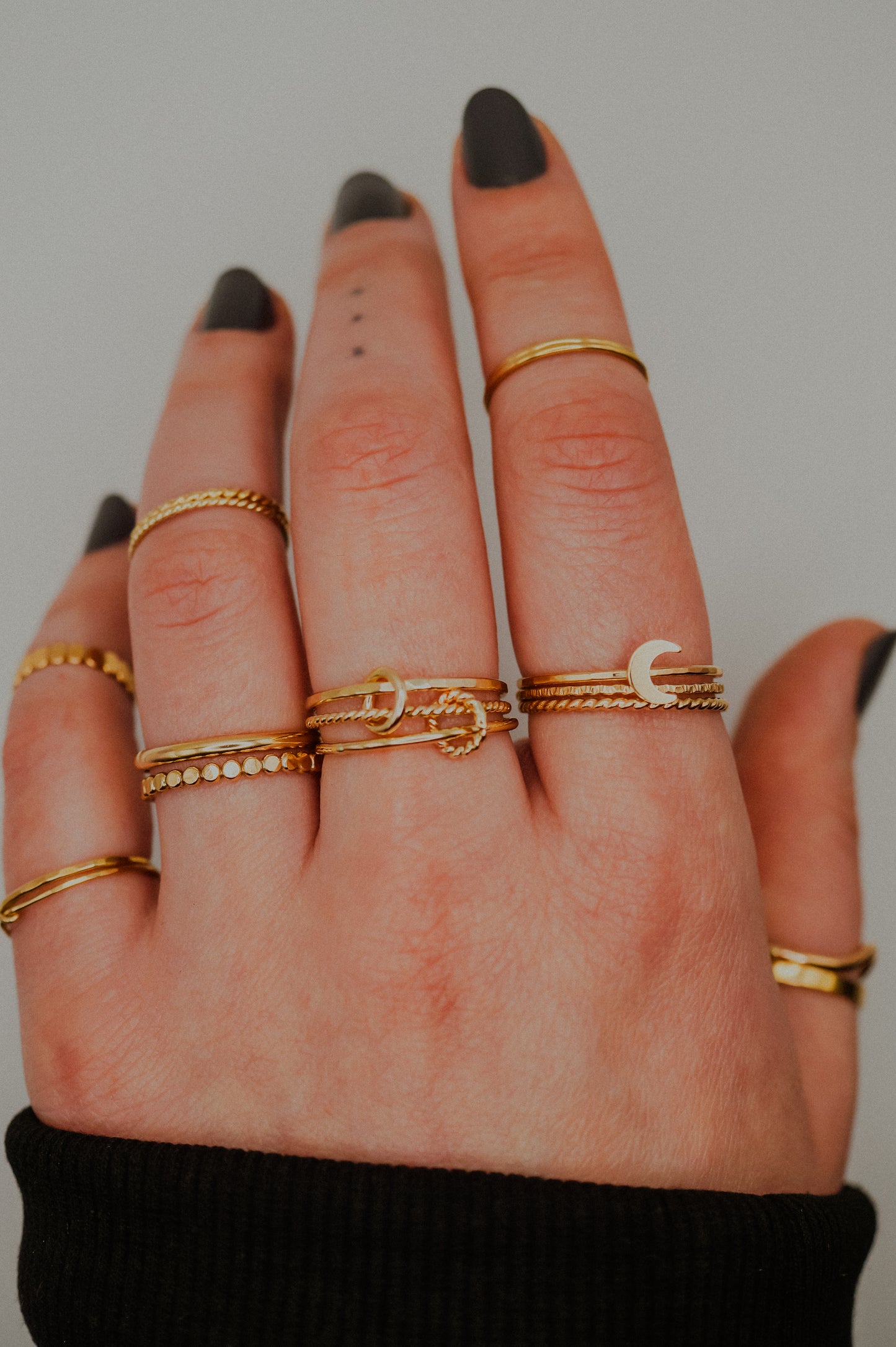 Twist Ladder Link Ring, 14K Gold Fill