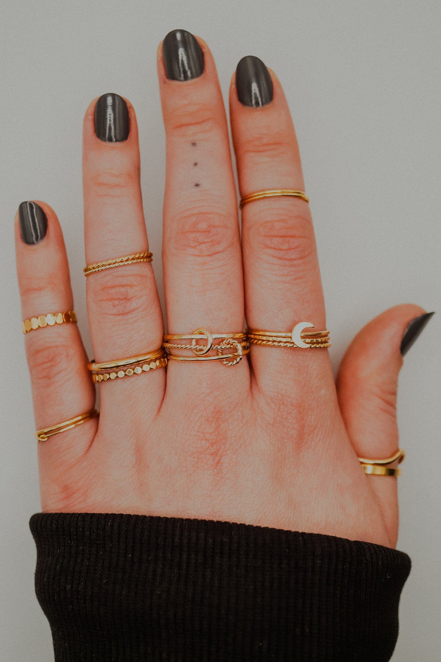 Twist Ladder Link Ring, 14K Gold Fill