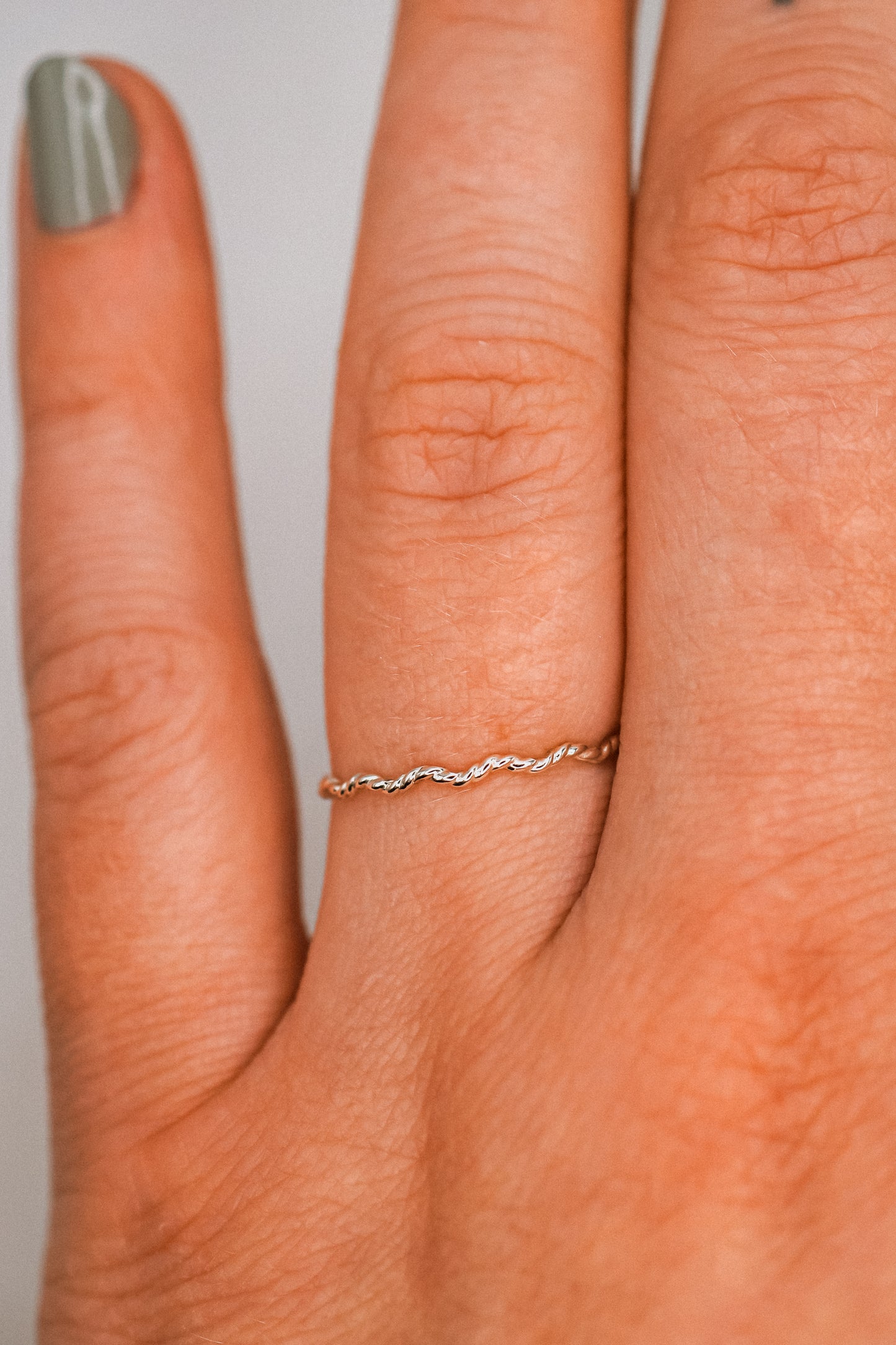 Twist Squiggle Ring, Sterling Silver