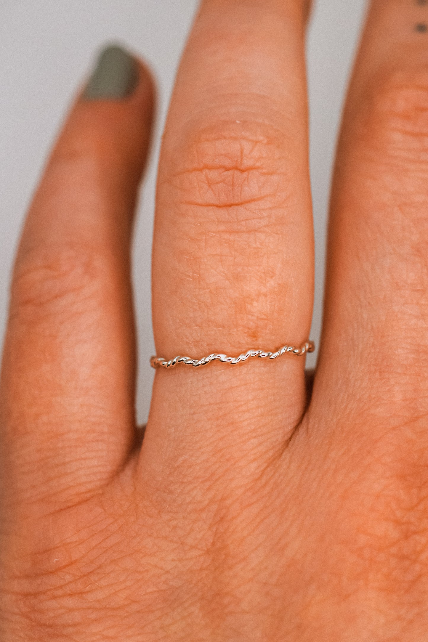 Twist Squiggle Ring, Sterling Silver