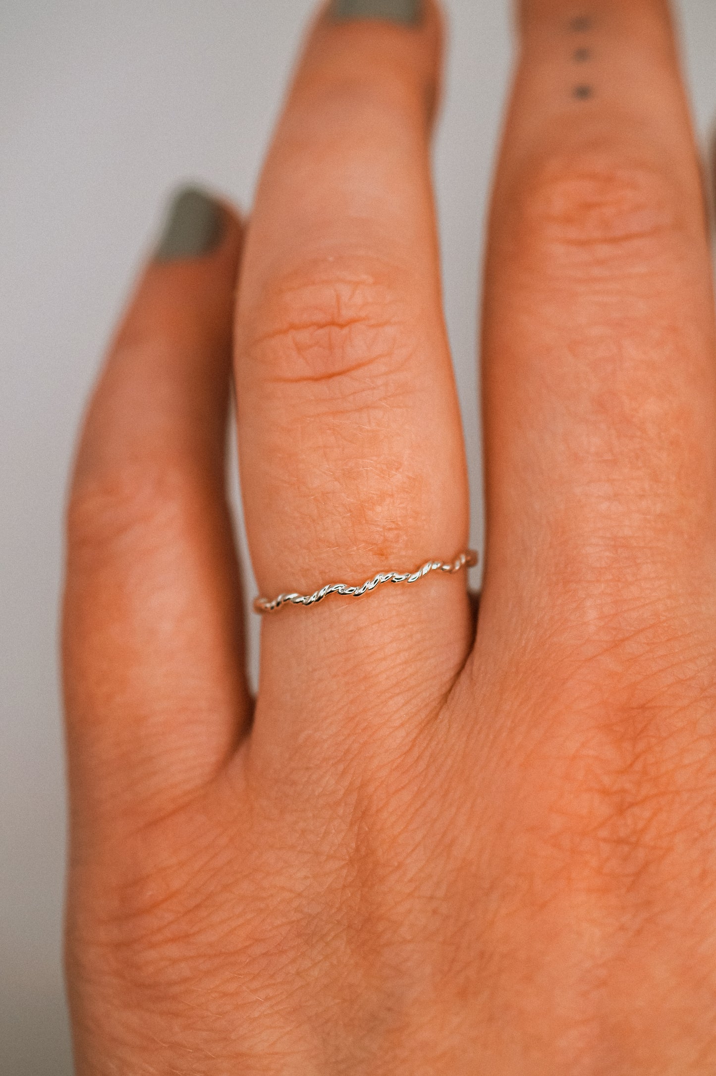 Twist Squiggle Ring, Sterling Silver
