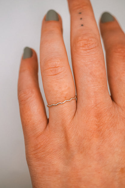 Twist Squiggle Ring, Sterling Silver