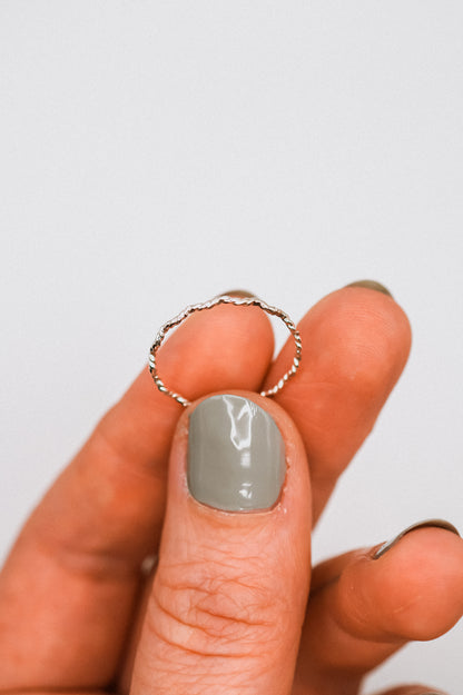 Twist Squiggle Ring, Sterling Silver