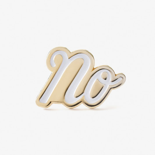 'No' Enamel Pin