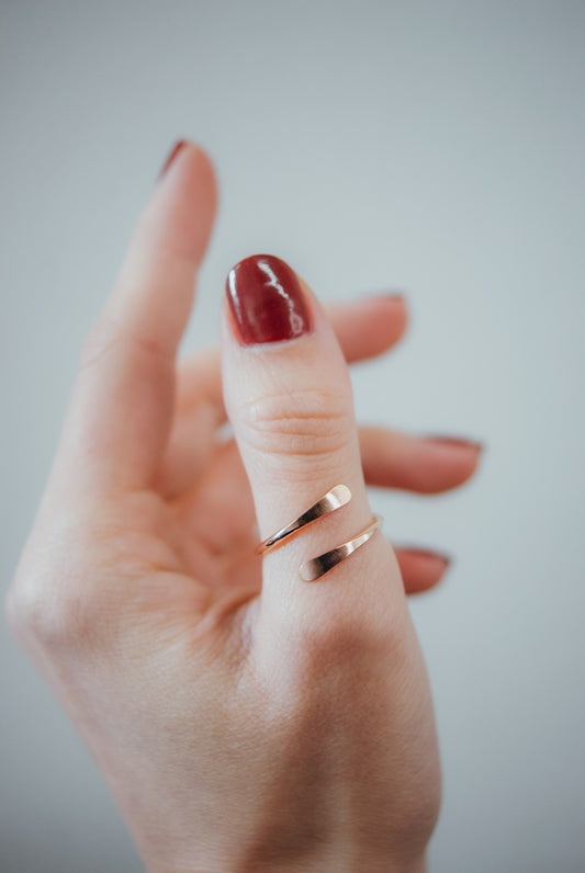 Sunburst Ring, Solid 14K Rose Gold