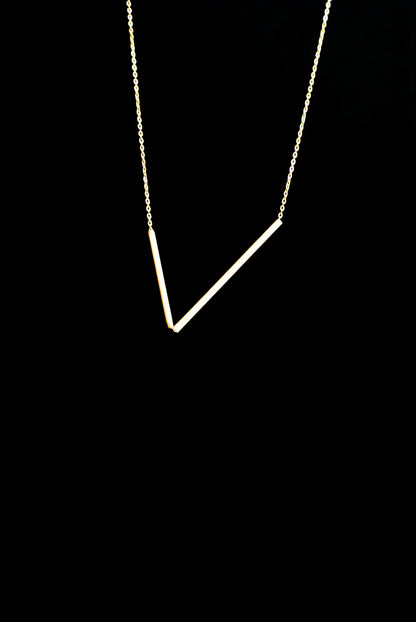 Mini Geo Necklace, Gold Fill, Rose Gold Fill or Sterling Silver