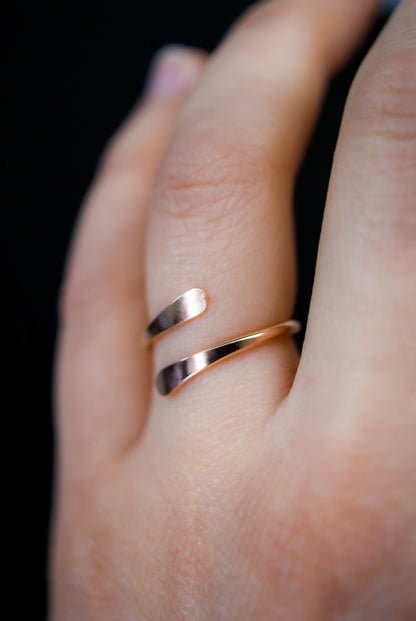 Sunburst Ring, Solid 14K Rose Gold