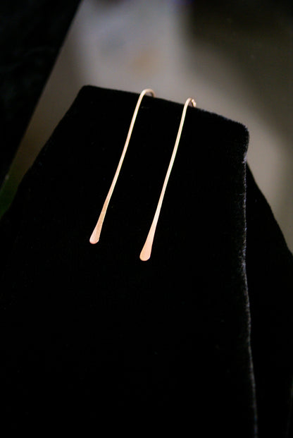 Long Arch Earrings, Gold Fill, Rose Gold Fill, or Sterling Silver