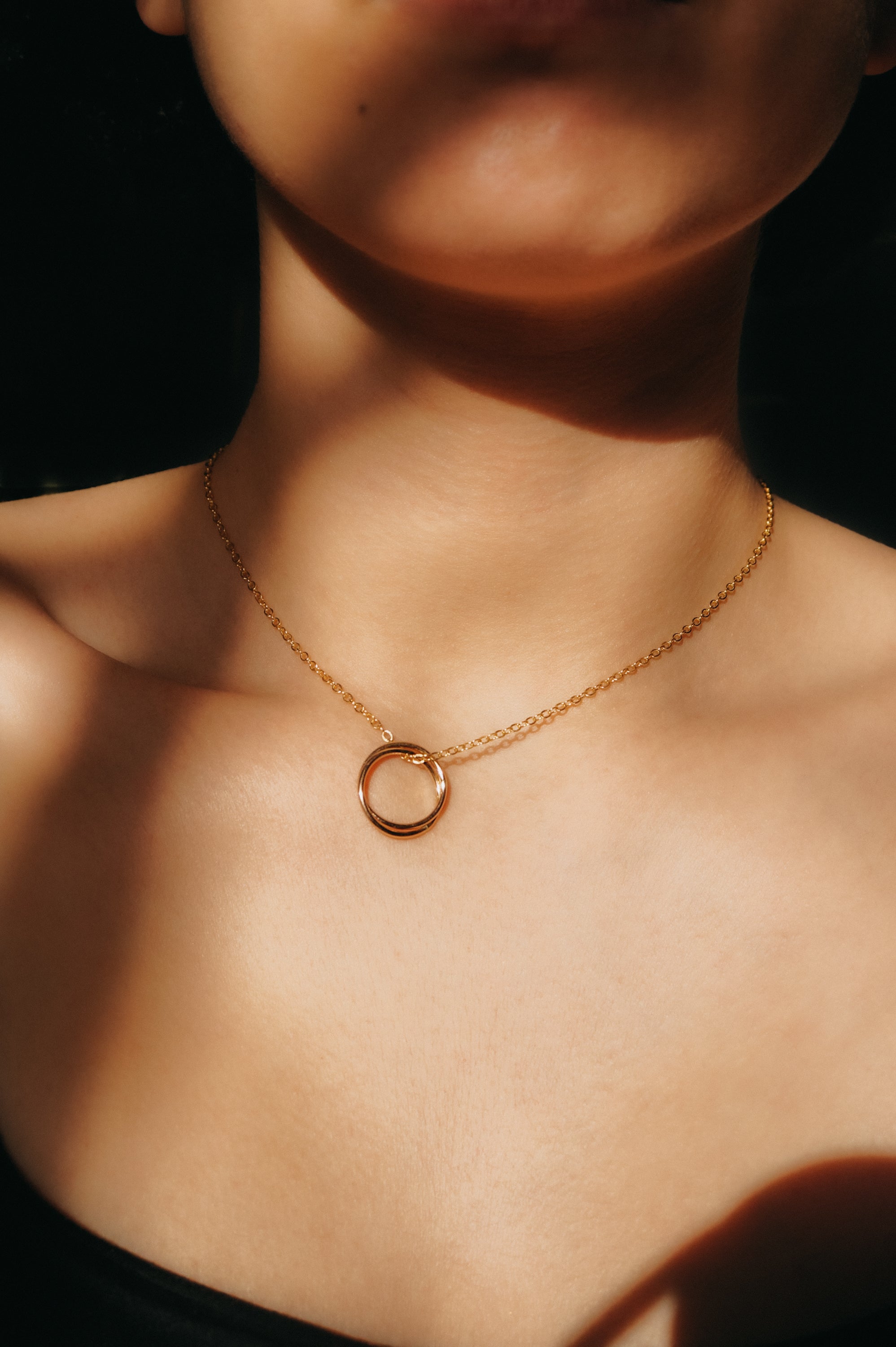 Fine Layered Oxidized Silver Gold Filled Chain Necklace – Chikahisa Studio