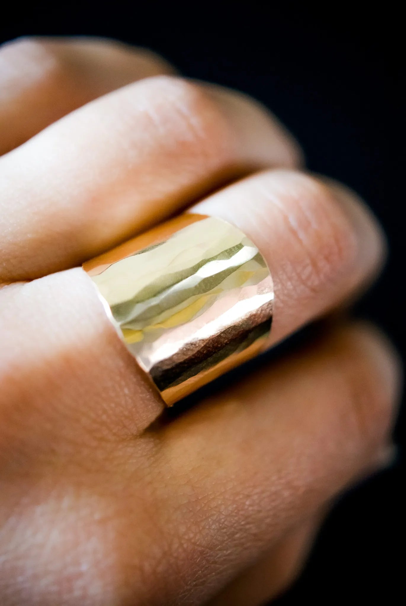 Small Shield Ring, 14K Gold Fill