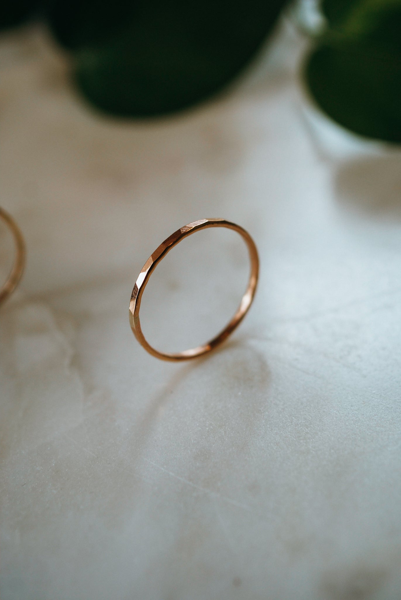 Thick Ring, Solid 14K Rose Gold