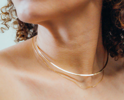Hammered Collar Necklace, Gold Fill, Rose Gold Fill, or Sterling Silver