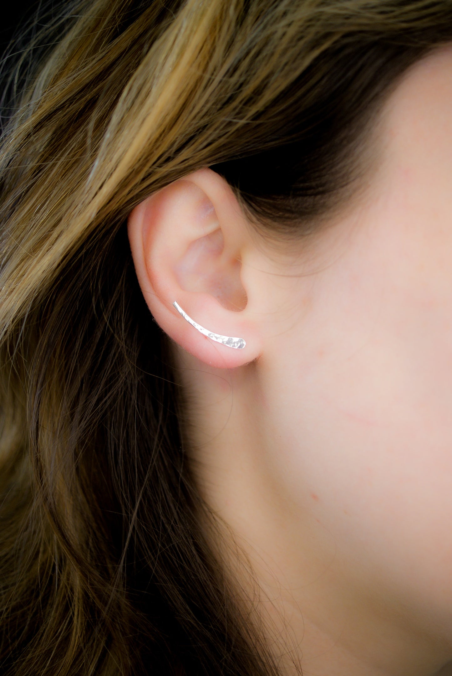 Ear Climber Earring, Gold Fill, Rose Gold Fill, or Sterling Silver